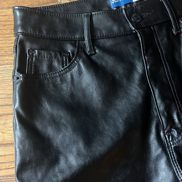 Old Navy Highest High Rise Flare Faux Leather Pants - Picture 4 of 9